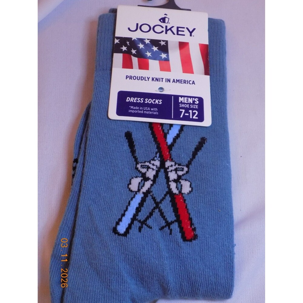 New Jockey Men's dress socks ski theme size 7-12